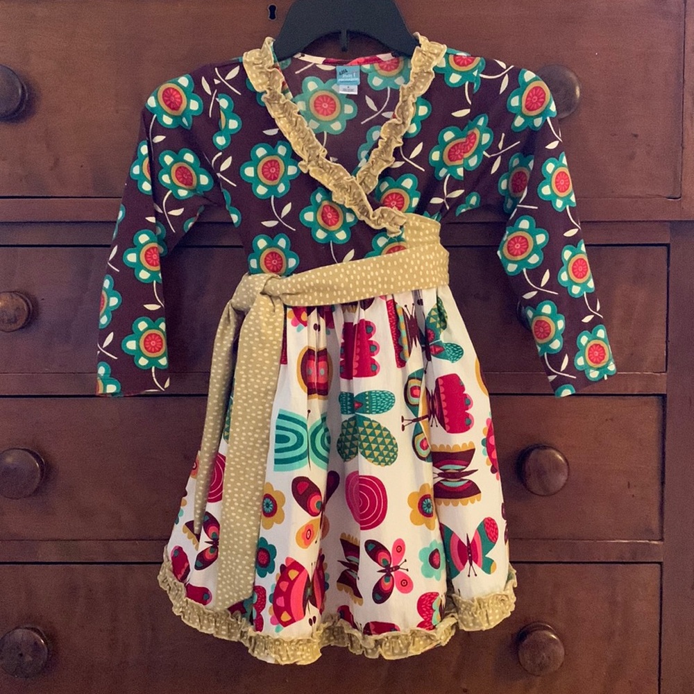 Little Miss Marmalade wrap dress. Size 6